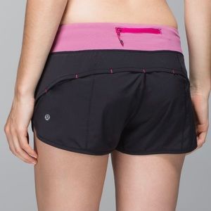 Lululemon speed shorts black size 4